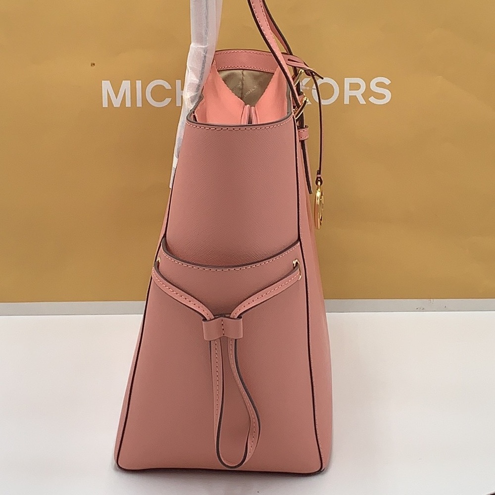 MICHAEL KORS GILLY LARGE DRAWSTRING TRAVEL TOTE PRIMROSE COLOR - Picture 6 of 15